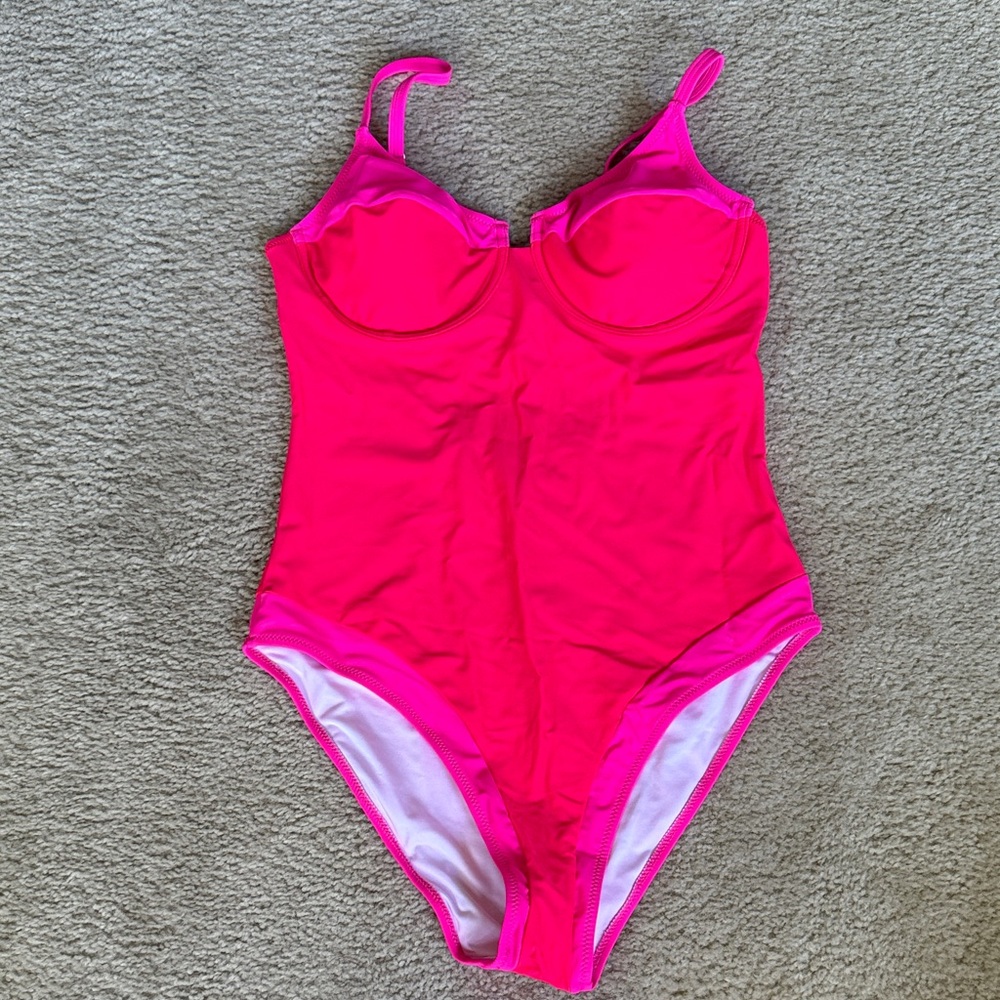 Vibrant Pink Women's One Piece Swimsuit
